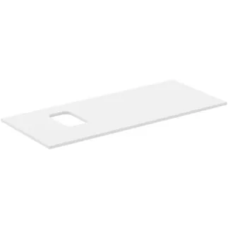 IDEAL STANDARD I.LIFE B - Waschtischplatte 1202x507x16 mm in weiß - Nachhaltig gewonnenes Holz #T5457DU - Weiß