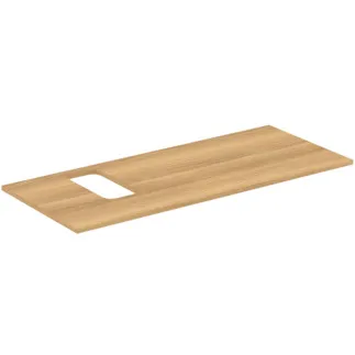 IDEAL STANDARD I.LIFE B - Waschtischplatte 1202x507x16 mm in Hamilton eiche - Nachhaltig gewonnenes Holz #T5458NX - Eiche Natur