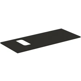 IDEAL STANDARD I.LIFE B - Waschtischplatte 1202x507x16 mm in carbongrau matt - Nachhaltig gewonnenes Holz #T5458NV - Carbongrau