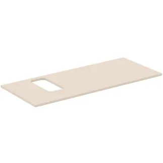 IDEAL STANDARD I.LIFE B - Waschtischplatte 1202x507x16 mm in sandbeige matt - Nachhaltig gewonnenes Holz #T5458NF - Sandbeige
