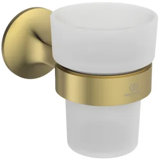 IDEAL STANDARD LDV - Zahnputzbecher 76x135x100 mm in brushed gold - PVD Technologie #T5506A2 - Brushed Gold