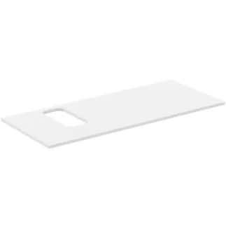 IDEAL STANDARD I.LIFE B - Waschtischplatte 1202x507x16 mm in weiß - Nachhaltig gewonnenes Holz #T5458DU - Weiß