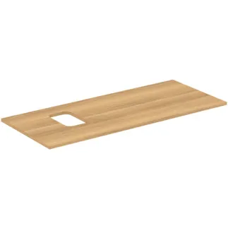 IDEAL STANDARD I.LIFE B - Waschtischplatte 1202x507x16 mm in Hamilton eiche - Nachhaltig gewonnenes Holz #T5457NX - Eiche Natur