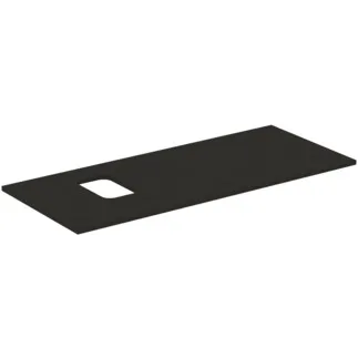 IDEAL STANDARD I.LIFE B - Waschtischplatte 1202x507x16 mm in carbongrau matt - Nachhaltig gewonnenes Holz #T5457NV - Carbongrau