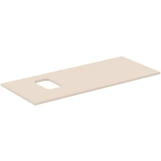 IDEAL STANDARD I.LIFE B - Waschtischplatte 1202x507x16 mm in sandbeige matt - Nachhaltig gewonnenes Holz #T5457NF - Sandbeige