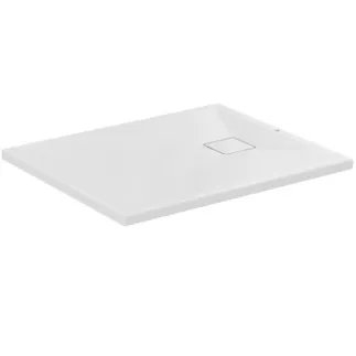 IDEAL STANDARD ULTRA FLAT EVO - Rechteck-Brausewanne 900x750x35 mm in weiß glänzend, ohne Ablaufgarnitur - Antibakteriel, Barrierefrei, gemäß DIN 18040, Zuschneidbar, Reparierbar, 35/36 mm Höhe #T544501 - Weiß (Alpin)