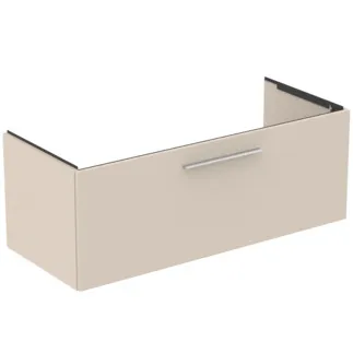 IDEAL STANDARD I.LIFE B - Waschtisch-Unterschrank 1200x505x440 mm in sandbeige matt, 1 Schublade - SoftClosing, Vormontiert, Nachhaltig gewonnenes Holz #T5515NF - Sandbeige