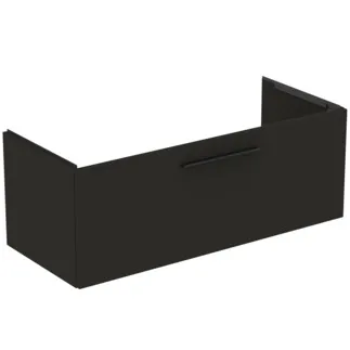 IDEAL STANDARD I.LIFE B - Waschtisch-Unterschrank 1200x505x440 mm in carbongrau matt, 1 Schublade - SoftClosing, Vormontiert, Nachhaltig gewonnenes Holz #T5515NV - Carbongrau