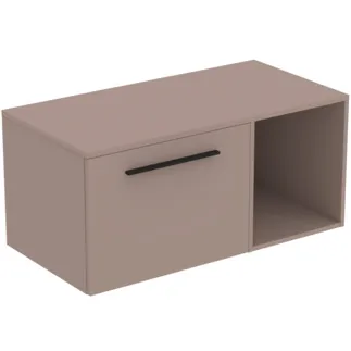 IDEAL STANDARD I.LIFE B - Möbelpaket 1002x507x456 mm in greige matt - SoftClosing, Nachhaltig gewonnenes Holz #T5754NH - Greige