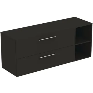 IDEAL STANDARD I.LIFE B - Möbelpaket 1603x507x646 mm in carbongrau matt - SoftClosing, Nachhaltig gewonnenes Holz #T5765NV - Carbongrau