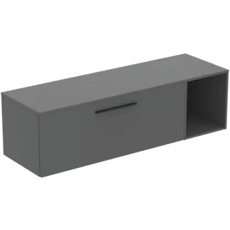IDEAL STANDARD I.LIFE B - Möbelpaket 1603x507x456 mm in greige matt - SoftClosing, Nachhaltig gewonnenes Holz #T5837NG - Quarzgrau