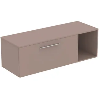 IDEAL STANDARD I.LIFE B - Möbelpaket 1403x507x456 mm in greige matt - SoftClosing, Nachhaltig gewonnenes Holz #T5763NH - Greige