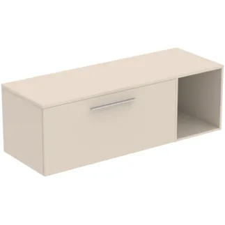 IDEAL STANDARD I.LIFE B - Möbelpaket 1403x507x456 mm in sandbeige matt - SoftClosing, Nachhaltig gewonnenes Holz #T5763NF - Sandbeige