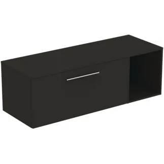 IDEAL STANDARD I.LIFE B - Möbelpaket 1403x507x456 mm in carbongrau matt - SoftClosing, Nachhaltig gewonnenes Holz #T5763NV - Carbongrau