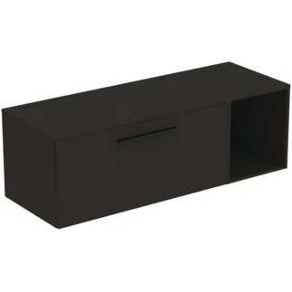 IDEAL STANDARD I.LIFE B - Möbelpaket 1403x507x456 mm in carbongrau matt - SoftClosing, Nachhaltig gewonnenes Holz #T5762NV - Carbongrau