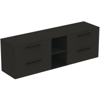IDEAL STANDARD I.LIFE B - Möbelpaket 2003x507x646 mm in carbongrau matt - SoftClosing, Nachhaltig gewonnenes Holz #T5847NV - Carbongrau