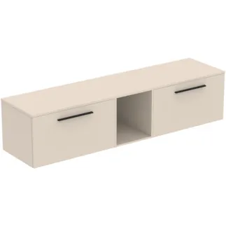 IDEAL STANDARD I.LIFE B - Möbelpaket 2003x507x456 mm in sandbeige matt - SoftClosing, Nachhaltig gewonnenes Holz #T5849NF - Sandbeige