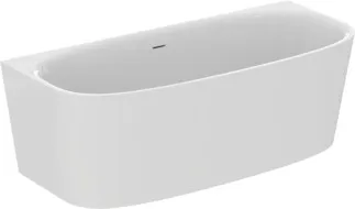 IDEAL STANDARD DEA - Raumspar-Badewanne 1800x805x610 mm in weiß glänzend, ohne Hahnloch, mit Überlauf, ohne Ablaufgarnitur - Reinigungsmittelbeständig, Lichtbeständig #T994001 - Weiß (Alpin)