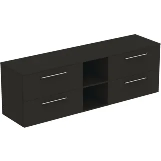 IDEAL STANDARD I.LIFE B - Möbelpaket 2003x507x646 mm in carbongrau matt - SoftClosing, Nachhaltig gewonnenes Holz #T5848NV - Carbongrau