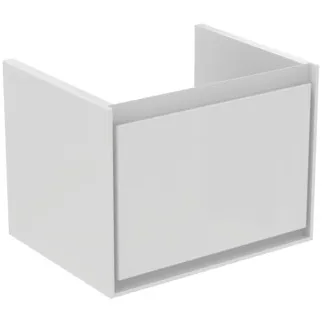 IDEAL STANDARD C.AIR - Waschtisch-Unterschrank 530x409x400 mm in weiß glänzend / weiß matt, 1 Schublade - SoftClosing, Vormontiert #E0846B2 - Weiß glänzend / weiß matt