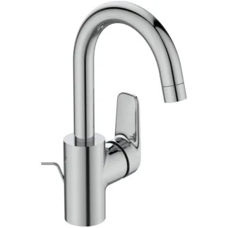 IDEAL STANDARD CERAFLEX - Waschtischarmatur 116x206x288 mm, 146 mm vertikaler Abstand bis Mitte Auslauf in chrom, 3.8 l/min (3 bar), mit Ablaufgarnitur - EasyFix, Strahlregler, Verdeckter Strahlregler, Click-Technologie, EPD, FirmaFlow, SmartShine Oberfläche #B1716AA - Chrom