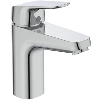 IDEAL STANDARD CERAFLEX - Waschtischarmatur 47x144x159 mm, 110 mm vertikaler Abstand bis Mitte Auslauf in chrom, 3.8 l/min (3 bar), ohne Ablaufgarnitur - EasyFix, Strahlregler, Click-Technologie, EPD, FirmaFlow, SmartShine Oberfläche #B1714AA - Chrom