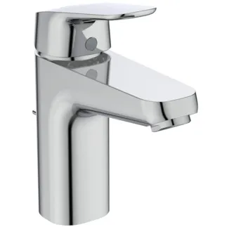IDEAL STANDARD CERAFLEX - Waschtischarmatur 47x170x159 mm, 110 mm vertikaler Abstand bis Mitte Auslauf in chrom, 3.8 l/min (3 bar), mit Ablaufgarnitur - EasyFix, Strahlregler, Click-Technologie, EPD, FirmaFlow, SmartShine Oberfläche #B1713AA - Chrom