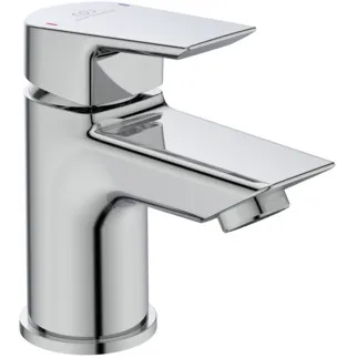IDEAL STANDARD TESI - Waschtischarmatur 50x129x124 mm, 83 mm vertikaler Abstand bis Mitte Auslauf in chrom, 5 l/min (3 bar), ohne Ablaufgarnitur - EasyFix, Strahlregler, Durchflussbegrenzer, EPD, FirmaFlow, SmartShine Oberfläche #A6568AA - Chrom