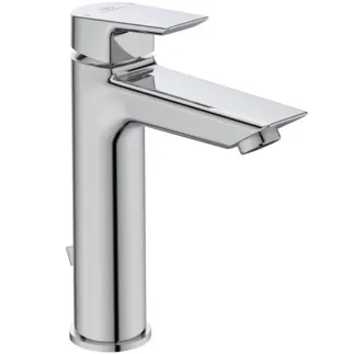 IDEAL STANDARD TESI - Waschtischarmatur 50x180x212 mm, 123 mm vertikaler Abstand bis Mitte Auslauf in chrom, 5 l/min (3 bar), mit Ablaufgarnitur - EasyFix, Strahlregler, Durchflussbegrenzer, EPD, FirmaFlow, SmartShine Oberfläche #A6563AA - Chrom