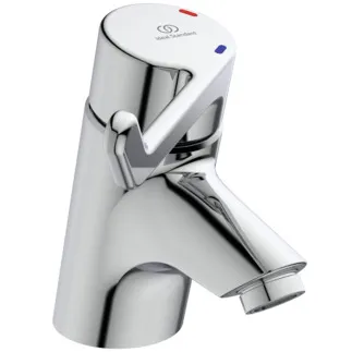 IDEAL STANDARD CERAPLUS - Waschtischarmatur 58x161x143 mm, 109 mm vertikaler Abstand bis Mitte Auslauf in chrom, 13 l/min (3 bar), ohne Ablaufgarnitur - Sequentielle Kartusche, EasyFix, Verdeckter Strahlregler, FirmaFlow, SmartShine Oberfläche #B8220AA - Chrom