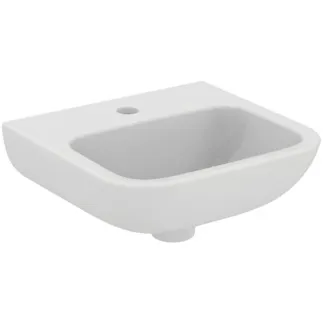 IDEAL STANDARD CONTOUR 21 - Handwaschbecken 400x365x177 mm in weiß glänzend, 1 Hahnloch, ohne Überlauf - Platzsparender Waschtisch #S240601 - Weiß (Alpin)