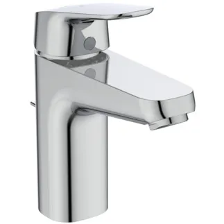 IDEAL STANDARD CERAFLEX - Waschtischarmatur 47x170x159 mm, 110 mm vertikaler Abstand bis Mitte Auslauf in chrom, 5 l/min (3 bar), mit Ablaufgarnitur - EasyFix, Strahlregler, BlueStart, Click-Technologie, Durchflussbegrenzer, EPD, FirmaFlow, SmartShine Oberfläche #B1715AA - Chrom