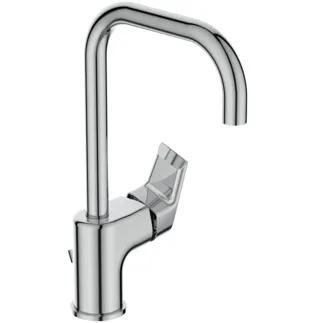 IDEAL STANDARD TESI - Waschtischarmatur 100x207x289 mm, 160 mm vertikaler Abstand bis Mitte Auslauf in chrom, 5 l/min (3 bar), mit Ablaufgarnitur - EasyFix, Strahlregler, Verdeckter Strahlregler, Durchflussbegrenzer, EPD, SmartShine Oberfläche #A6571AA - Chrom