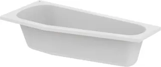 IDEAL STANDARD HOTLINE - Raumspar-Badewanne 1600x700x580 mm in weiß glänzend, ohne Hahnloch, mit Überlauf, ohne Ablaufgarnitur - Reinigungsmittelbeständig, Lichtbeständig #K276301 - Weiß (Alpin)