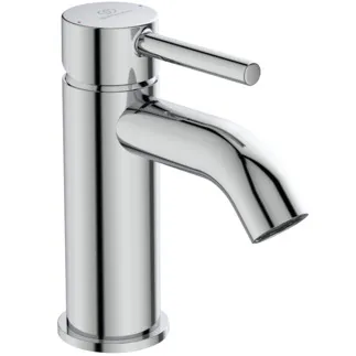 IDEAL STANDARD CERALINE - Waschtischarmatur 50x152x147 mm, 100 mm vertikaler Abstand bis Mitte Auslauf in chrom, 3.8 l/min (3 bar), mit Ablaufgarnitur - EasyFix, Strahlregler, Verdeckter Strahlregler, EPD, SmartShine Oberfläche #BC193AA - Chrom