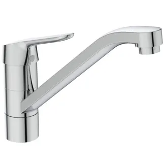 IDEAL STANDARD CERAFLEX - Küchenarmatur 48x267x205 mm, 228 mm vertikaler Abstand bis Mitte Auslauf in chrom, 9 l/min (3 bar) - BlueStart, Click-Technologie, EPD, FirmaFlow, Vorfenstermontage, SmartShine Oberfläche #BC132AA - Chrom
