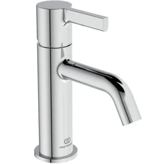 IDEAL STANDARD JOY - Waschtischarmatur 48x141.5x168 mm, 110 mm vertikaler Abstand bis Mitte Auslauf in chrom, 5 l/min (3 bar), ohne Ablaufgarnitur - EasyFix, Strahlregler, Verdeckter Strahlregler, Durchflussbegrenzer, EPD, FirmaFlow, SmartShine Oberfläche #BC776AA - Chrom