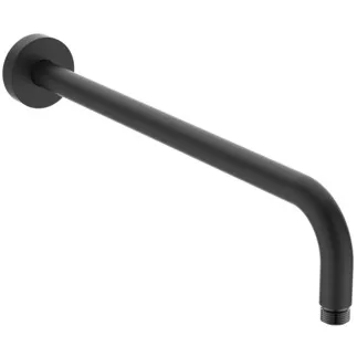 IDEAL STANDARD IDEALRAIN - Decken- & Wandanschluss 55x418x114 mm, 390 mm vertikaler Abstand bis Mitte Auslauf in schwarz #B9445XG - Silk Black