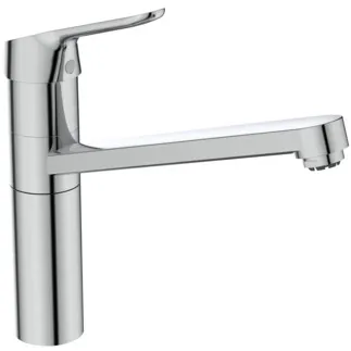 IDEAL STANDARD CERAFLEX - Küchenarmatur 47x260x241 mm, 222 mm vertikaler Abstand bis Mitte Auslauf in chrom, 6 l/min (3 bar) - Strahlregler, BlueStart, Click-Technologie, EPD, FirmaFlow, SmartShine Oberfläche #BC136AA - Chrom