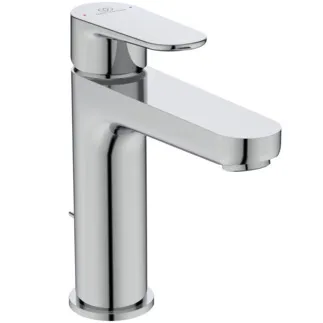IDEAL STANDARD CERAFINE MODEL O - Waschtischarmatur 50x185x176 mm, 125 mm vertikaler Abstand bis Mitte Auslauf in chrom, 3.8 l/min (3 bar), mit Ablaufgarnitur - EasyFix, Strahlregler, EPD, FirmaFlow, SmartShine Oberfläche #BC699AA - Chrom