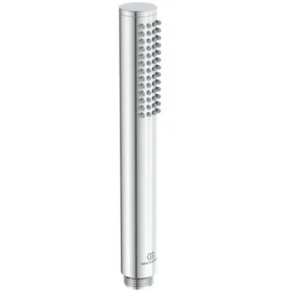 IDEAL STANDARD IDEALRAIN - 1-Funktionshandbrause 25x25x198 mm in chrom, 8 l/min (3 bar) - Easy-Grip, Strahlregler, Durchflussbegrenzer #BC774AA - Chrom