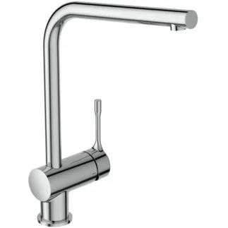 IDEAL STANDARD CERALOOK - Küchenarmatur 119x271x348 mm, 225 mm vertikaler Abstand bis Mitte Auslauf in chrom, 12 l/min (3 bar) - EasyFix, BlueStart, Click-Technologie, EPD, FirmaFlow, SmartShine Oberfläche #BC174AA - Chrom