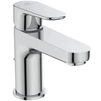 IDEAL STANDARD CERAFINE MODEL O - Waschtischarmatur 50x174x138 mm, 114 mm vertikaler Abstand bis Mitte Auslauf in chrom, 3.8 l/min (3 bar), mit Ablaufgarnitur - EasyFix, Strahlregler, EPD, FirmaFlow, SmartShine Oberfläche #BC698AA - Chrom