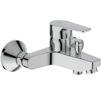 IDEAL STANDARD CERAFINE MODEL D - Badearmatur AP 207x174x110 mm, 156 mm vertikaler Abstand bis Mitte Auslauf in chrom, 20.0 l/min (3 bar) - Click-Technologie, EPD, FirmaFlow, SmartShine Oberfläche, NF-zertifiziert #BC692AA - Chrom