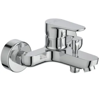 IDEAL STANDARD CERAFINE MODEL O - Badearmatur AP 207x175x108 mm, 155 mm vertikaler Abstand bis Mitte Auslauf in chrom, 20.0 l/min (3 bar) - Click-Technologie, EPD, FirmaFlow, SmartShine Oberfläche #BC500AA - Chrom