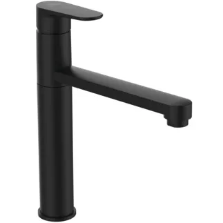 IDEAL STANDARD CERAFINE MODEL O - Küchenarmatur 50x246x281 mm, 205 mm vertikaler Abstand bis Mitte Auslauf in schwarz, 9 l/min (3 bar) - EasyFix, EPD, FirmaFlow #BC501XG - Silk Black