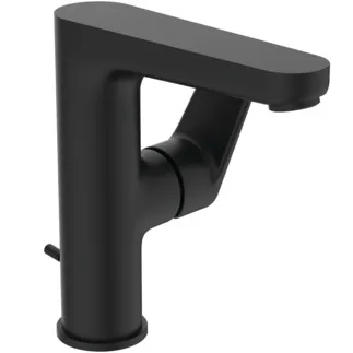 IDEAL STANDARD CERAFINE MODEL O - Waschtischarmatur 98x198x180 mm, 135 mm vertikaler Abstand bis Mitte Auslauf in schwarz, 3.8 l/min (3 bar), mit Ablaufgarnitur - EasyFix, Strahlregler, EPD, FirmaFlow #BC703XG - Silk Black