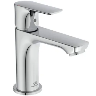 IDEAL STANDARD CONNECT AIR - Waschtischarmatur 48x145.5x146 mm, 107 mm vertikaler Abstand bis Mitte Auslauf in chrom, 5 l/min (3 bar), ohne Ablaufgarnitur - EasyFix, Strahlregler, Durchflussbegrenzer, EPD, SmartShine Oberfläche #A7010AA - Chrom
