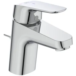 IDEAL STANDARD CERAFLEX - Waschtischarmatur 47x160x133 mm, 101 mm vertikaler Abstand bis Mitte Auslauf in chrom, 5 l/min (3 bar), mit Ablaufgarnitur - EasyFix, Strahlregler, BlueStart, Click-Technologie, Durchflussbegrenzer, EPD, FirmaFlow, SmartShine Oberfläche #B1711AA - Chrom