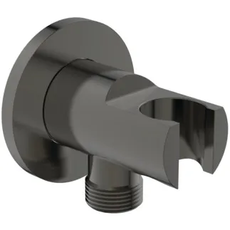 IDEAL STANDARD IDEALRAIN - Wandanschlussbogen 57x78x57 mm in magnetic grey - PVD Technologie #BC807A5 - Magnetic Grey